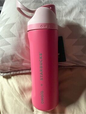 Owala + Starbucks Pink Insulated Water Bottle